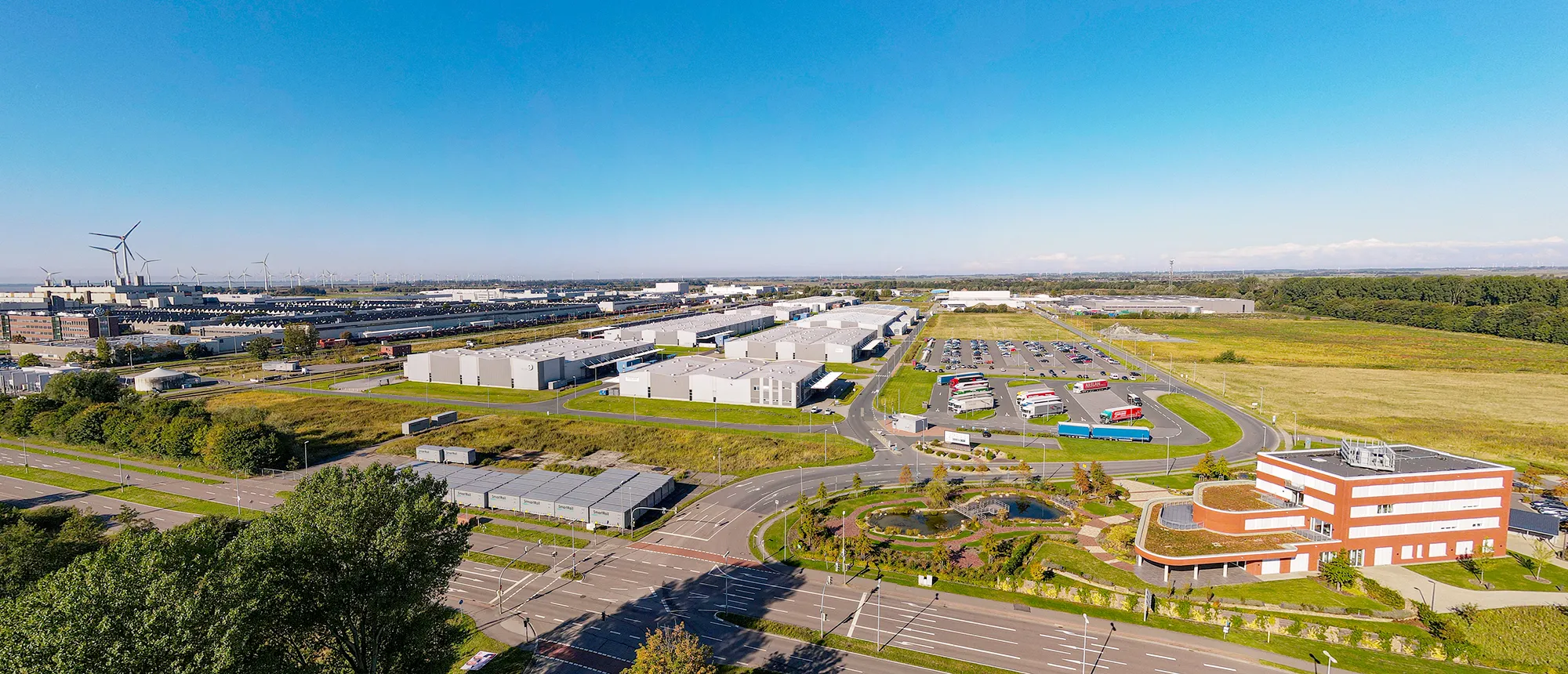 Luftaufnahme des Industriepark Frisia